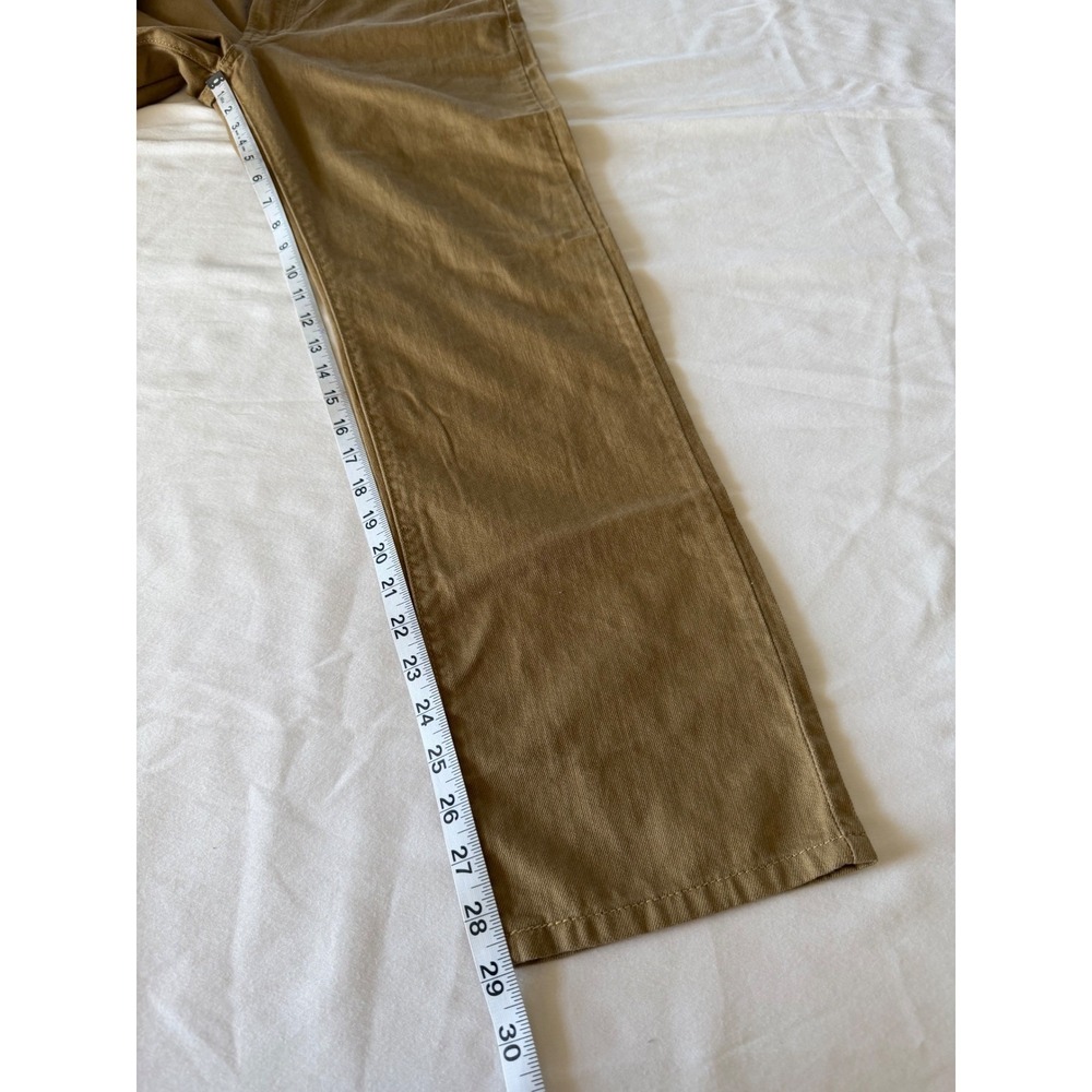 Levis Middy Straight Jeans Womens 29x30 Tan Khaki Mid Rise NWT - Picture 8 of 9